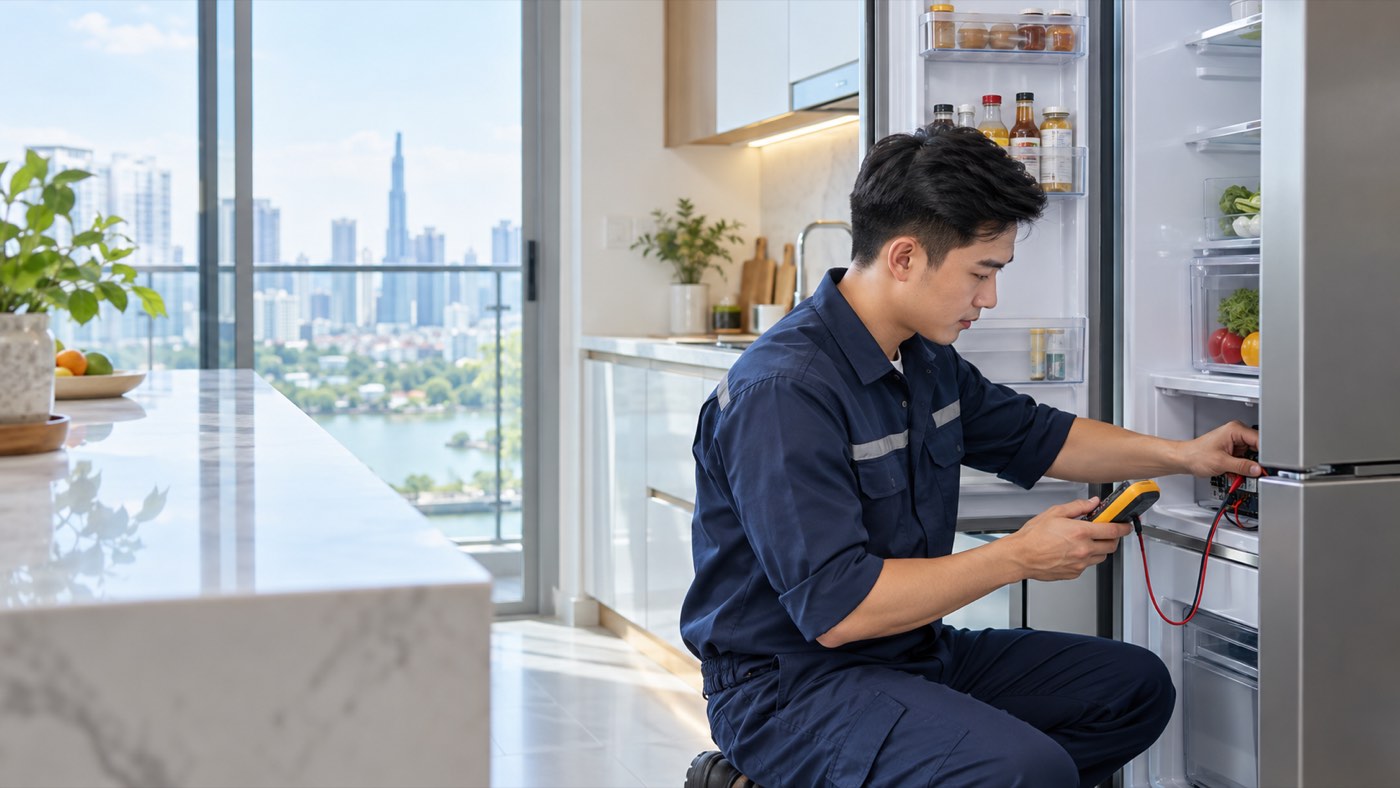 Sửa tủ lạnh tại nhà TP.HCM: Có mặt nhanh, báo giá rõ ràng