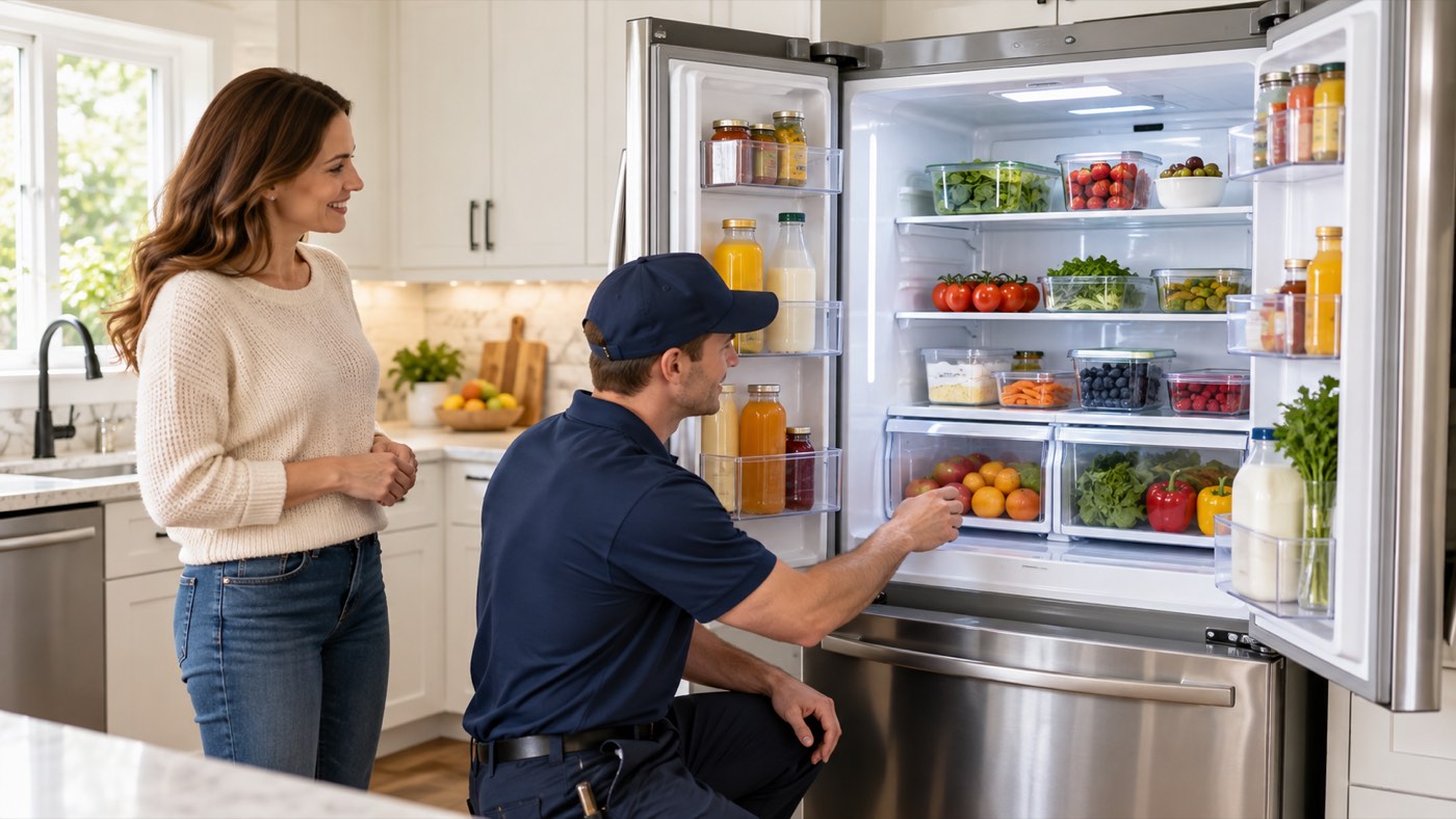 Tủ lạnh hoạt động ổn định sau khi được kiểm tra và sửa chữa