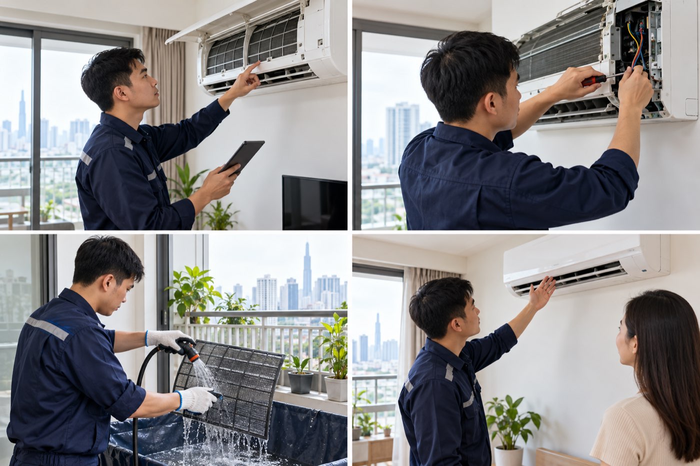 Bảo trì máy lạnh tại TP.HCM: Kiểm tra định kỳ, vận hành ổn định