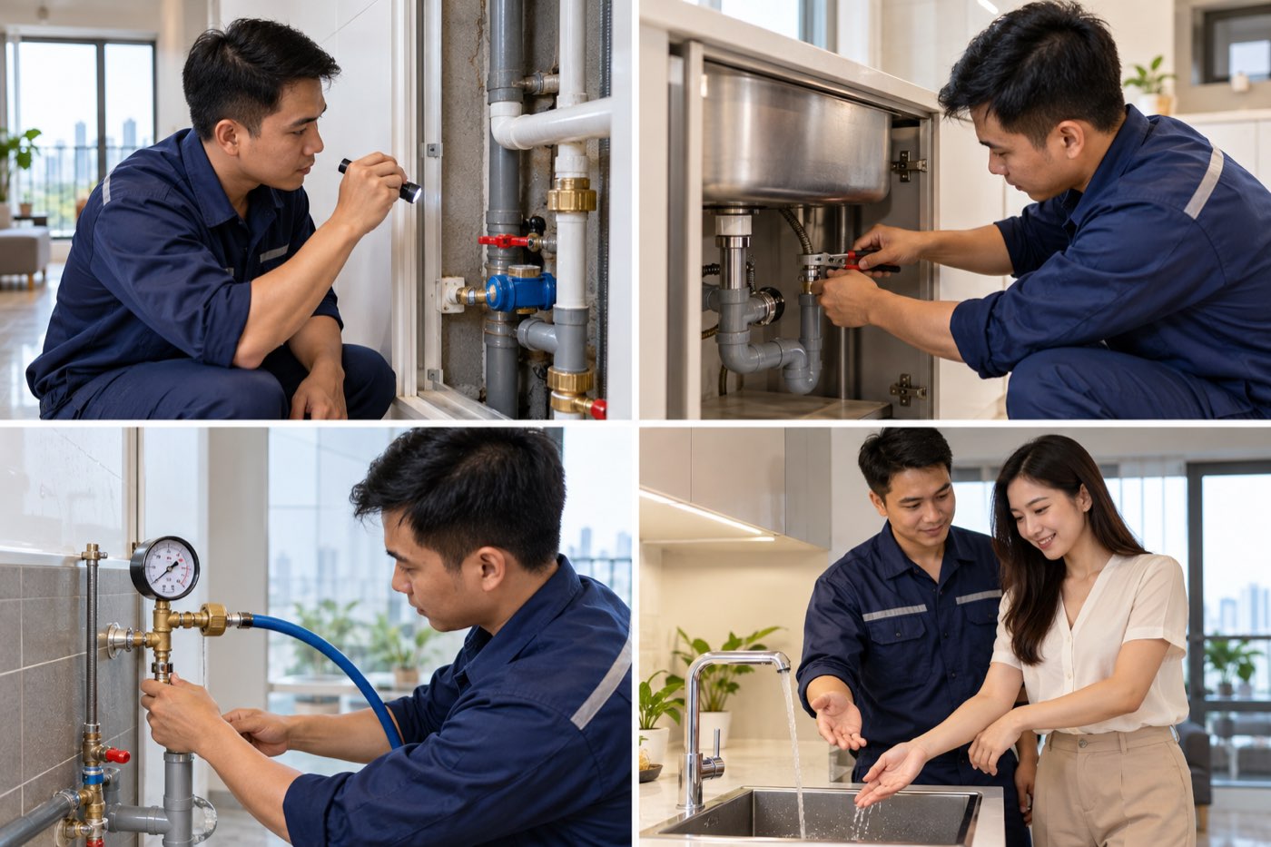 Thi công đường ống nước tại TP.HCM: Khảo sát, thử áp, bàn giao rõ ràng